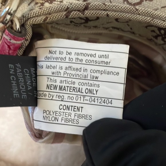 Rare! Vintage Y2K Guess bag crossbody mini chain with pink details and monogram - Picture 9 of 16